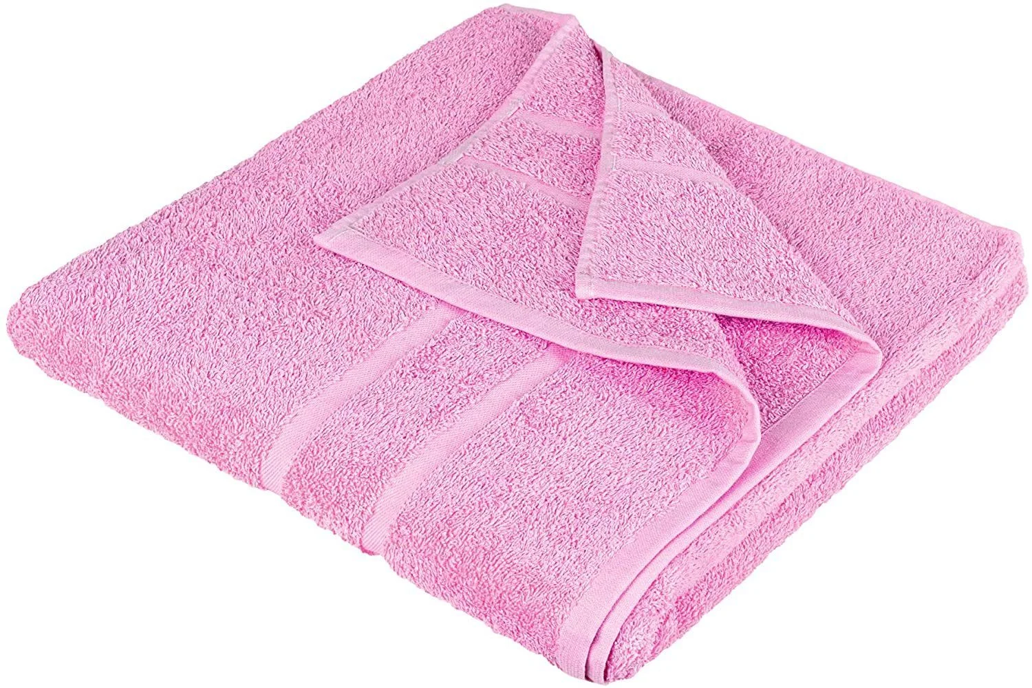 STICKANDSHINE Frottee-Handtücher – Rosa, 100% Baumwolle, 500 g/m²